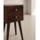 Rustic Cube Style Compact 2-Drawer Bedside Table 5