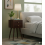 Rustic Cube Style Compact 2-Drawer Bedside Table 1