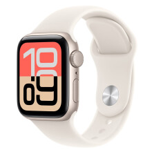 Apple Watch SE 3 Smartwatch GPS 44mm Aluminium Starlight Sport Band M/L