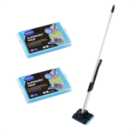 Addis Addis Superdry Mop & Refill Black Metallic