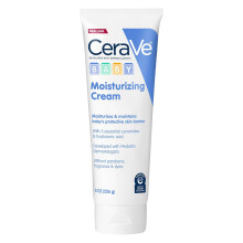 CeraVe Baby Cream, Gentle Moisturizing Cream with Ceramides, Fragrance, Paraben, Dye & Phthalates Free, Gentle Baby Skin Care, 8 Ounce