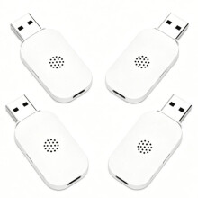 Ultrazvukový odpudzovač škodcov, 4 kusy, biely, inteligentný elektronický odpudzovač s nastaviteľnou frekvenciou pre komáre, myši