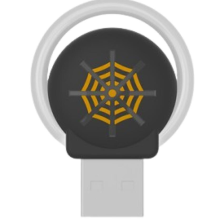 Biely prenosný ultrazvukový repelent proti komárom, nabíjateľný cez USB elektronický regulátor škodcov na kempovanie v prírode, be