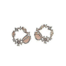new 25-26 Exquisite Flower Butterfly Earrings for Women Korea Zircon Pearl Circle Stud Earring Girl Wedding Statement Jewelry Brincos Gift