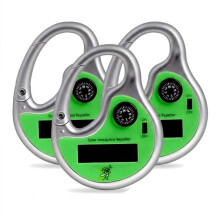 Op zonne-energie werkende ultrasone muggenverjager, draagbaar insectenwerend middel voor vissen en kamperen, oplaadbare beschermin