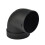 Air Ducting Pipe Elbow Connector 75 mm 90 4