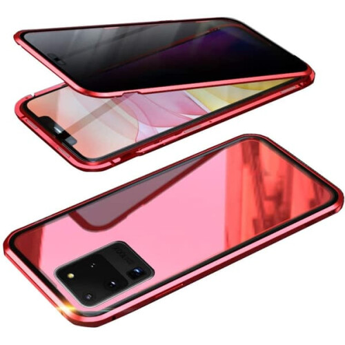 Privacy Magnetic Case for Samsung Galaxy S21 Red