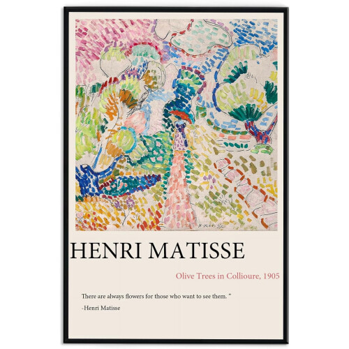 Τέχνη τοίχου σε καμβά Henri Matisse: Ελιές στο Collioure (1905) - Μοντέρνα εκτύπωση ζωγραφικής