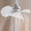 Ventilatore compatto da soffitto con attacco a vite, ventilatore da tavolo silenzioso e compatto per camera da letto, cucina e studio. 3