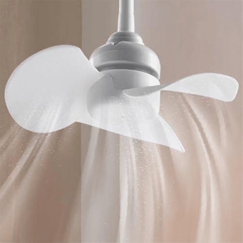 Ventilatore compatto da soffitto con attacco a vite, ventilatore da tavolo silenzioso e compatto per camera da letto, cucina e studio. 2