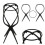 Wig Stand Plastic Folding for Washing Drying 1 pc 3