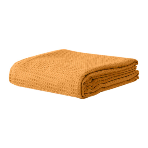 AuroraX Knit Throw Blanket Orange Solid 43x51 inches 1