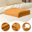 AuroraX Knit Throw Blanket Orange Solid 43x51 inches 4
