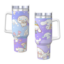 Cinnamoroll40oz H2.0Vákuovo izolovaný pohár z nehrdzavejúcej ocele s viečkom a slamkou na vodu, ľadový čaj alebo kávu, smoothie