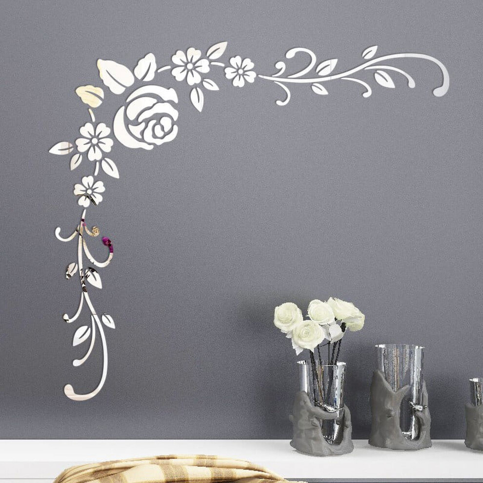 Flower-Shaped Acrylic Wall Sticker Modern Decoration 9314556641343
