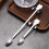 Stainless Steel Cat Spoon Gold Finish Small 6