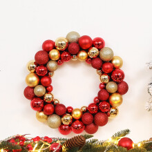Christmas wreath gold red indoor decoration 1 piece