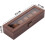 Watch case for storage and display, PU and wood-patterned 2