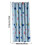 Federra blue heart eyelet curtains 39"x79" 3