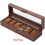 Watch case for storage and display, PU and wood-patterned 4