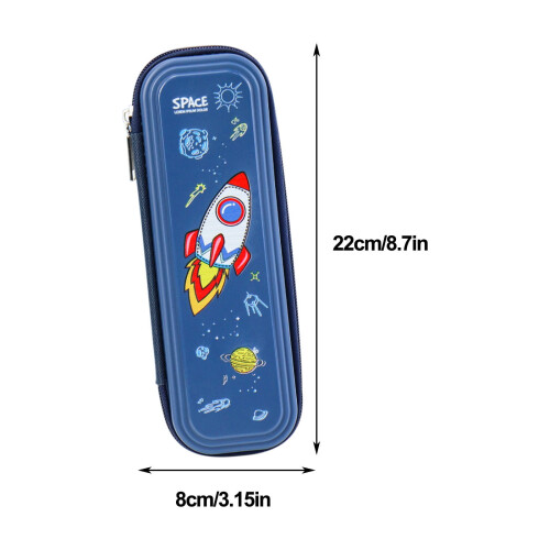 Plastic Pencil Case for Students Large Capacity 1