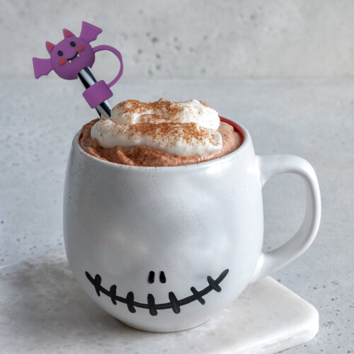 YiFudd10mm Halloween-tema sugrörsskydd