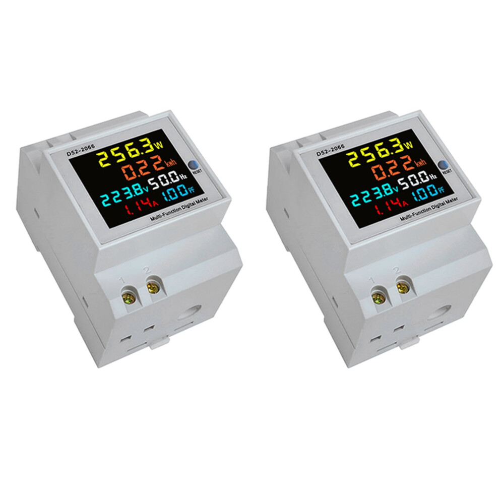 Ac Din Rail Energy Meter 6-In-1 40300V 100A 946140647876