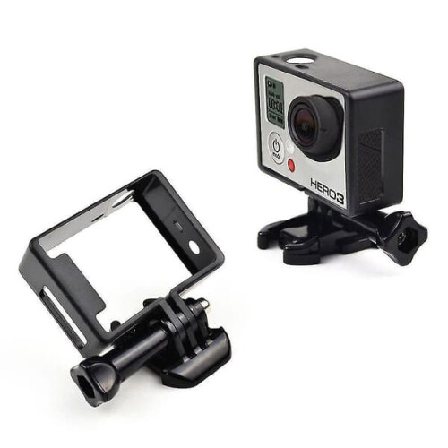 Sort standard rammebegrænset husmontering til GoPro Hero3 Hero3+ Hero4