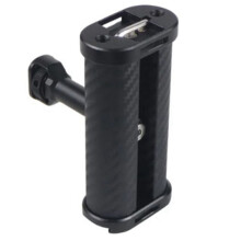 Mini oldalsó fogantyús markolat dupla 1/4-es csavaros rögzítéssel tükör nélküli digitális fényképezőgéphez, DSLR