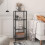 Tempered Glass Standing Shelf Gold 5-Tier 4