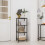 Tempered Glass Standing Shelf Gold 5-Tier 6