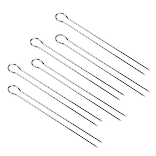 ZPSHYD6Pcs Διπλή Σειρά Σουβλάκι Ψησίματος, Μεταλλικά Μπάρμπεκιου Ψησταριάς, Πιρούνια 1