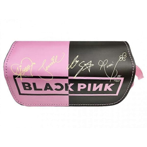 Blackpink pencil case canvas zipper large capacity