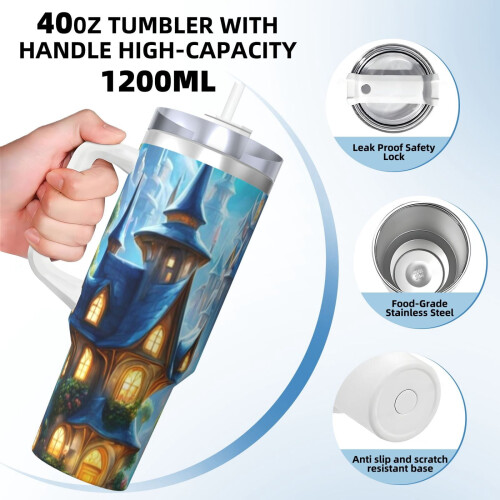 Ποτήρι Frozen 40oz H2.0 από ανοξείδωτο ατσάλι με μόνωση κενού αέρος με καπάκι και 1