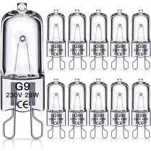 Ampoules halogènes G960W, 230V, paquet de 1060W60W