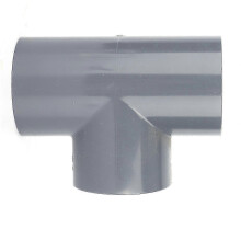 new 25-26 G1‑1/2 Tee PVC Fitting 3 Way Pipe Connector Adapter for Garden Greenhouse Water Supply Pipe Fittings