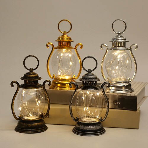 LED hanging lantern retro style with hook 1 piece 2