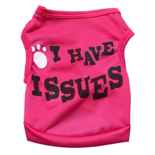 Pet Vest Summer Breathable Text Pattern 1 Piece