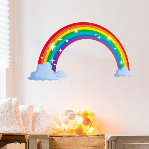 Rainbow Wall Decals for Kids' Nursery Room Vinyl Stickers 2