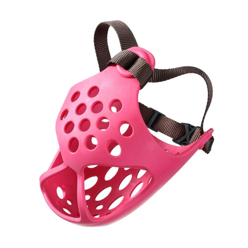 Jacenvly Dog Muzzle for Short-Billed Breeds, Rubber 1