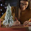 Christmas Tree Mini Decoration with Snow Effect Green 4