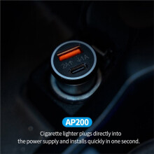 Carregador Veicular USB de 20 W, Carregamento Rápido Tipo C para , Rastreador GPS, Aplicativo Oficial Buscar para .