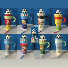 (Style a, 1.1L-2L) 2026 World Cup Soccer Creative Handle Insulated Tumbler 40oz Large Capacity Straw Cup