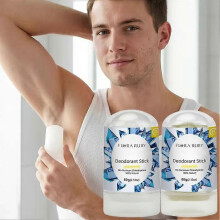 (60g, ORIGINAL) Natural Crystal Deodorant Stick - 60g, 24H Odor Defense, Unscented