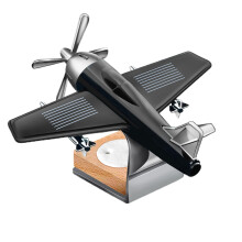 Ambientador Solar para Coche con Decoración de Avión Giratorio para Interior del Vehículo, Accesorio Elegante y Original