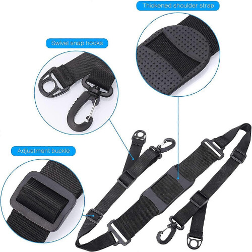 Universal Scooter Carry Strap, Portable Pull Along Shoulder Strap, Adjustable Hands-Free Scooter Transport Strap for Travel and Commuting 1