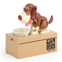 Salvadanaio a forma di cane, regalo ideale di Natale per bambini, incoraggia a risparmiare con un divertente meccanismo meccanico