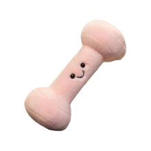 Peluche a forma di manubrio, cuscino morbido per bambini, gioco sensoriale per apprendimento precoce, regalo, blu e rosa