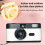 Retro 35mm Half Frame Film Camera with Built-in Flash 4