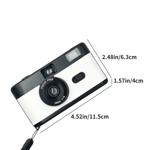 Retro 35mm Half Frame Film Camera with Built-in Flash 2